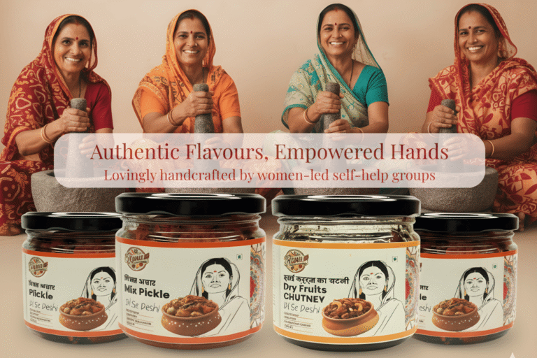 Authentic Flavours, Empowered Hands Lovingly handcrafted by women-led self-help groups (1) (1)
