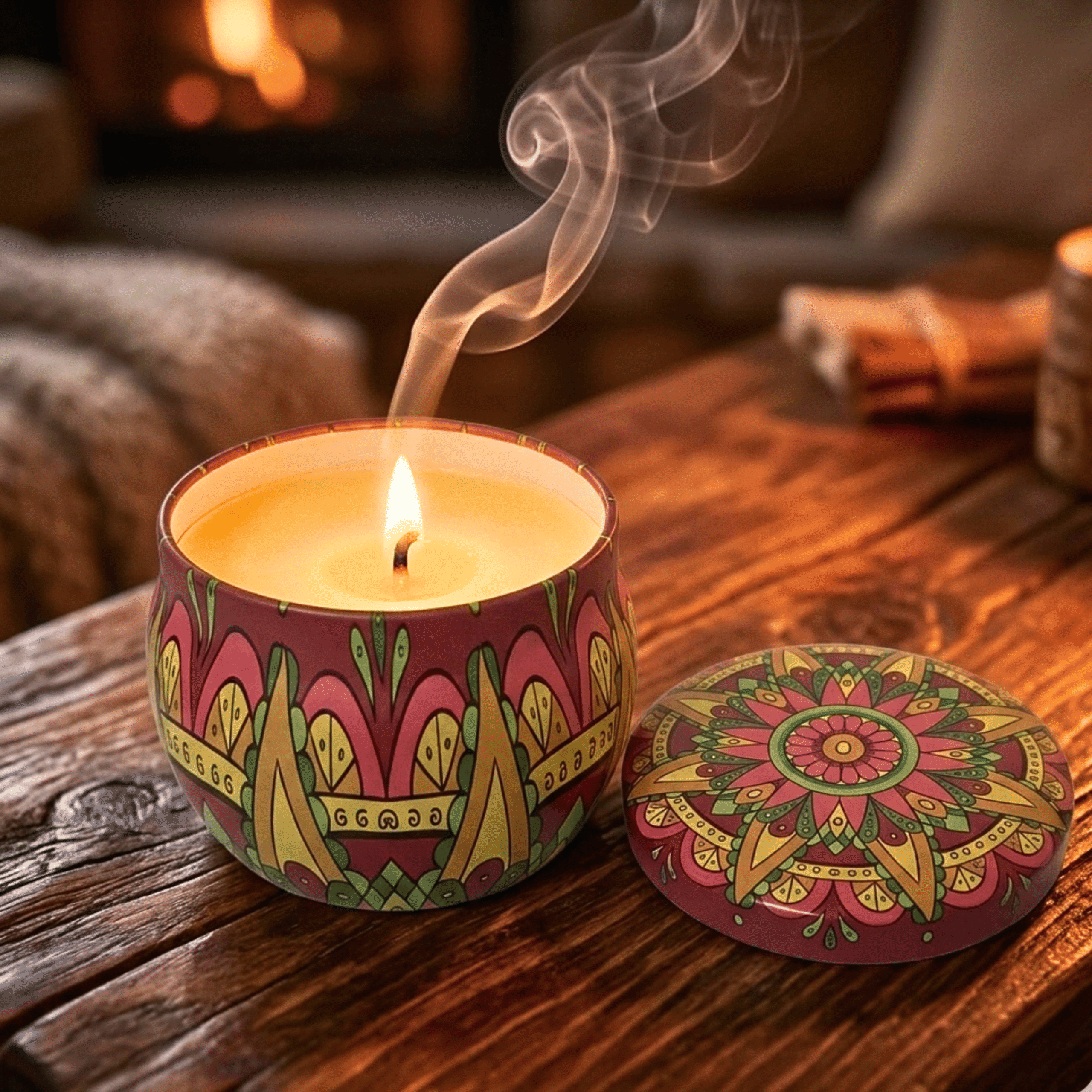 Somana Sandalwood Mandala Jar Candle (100g)