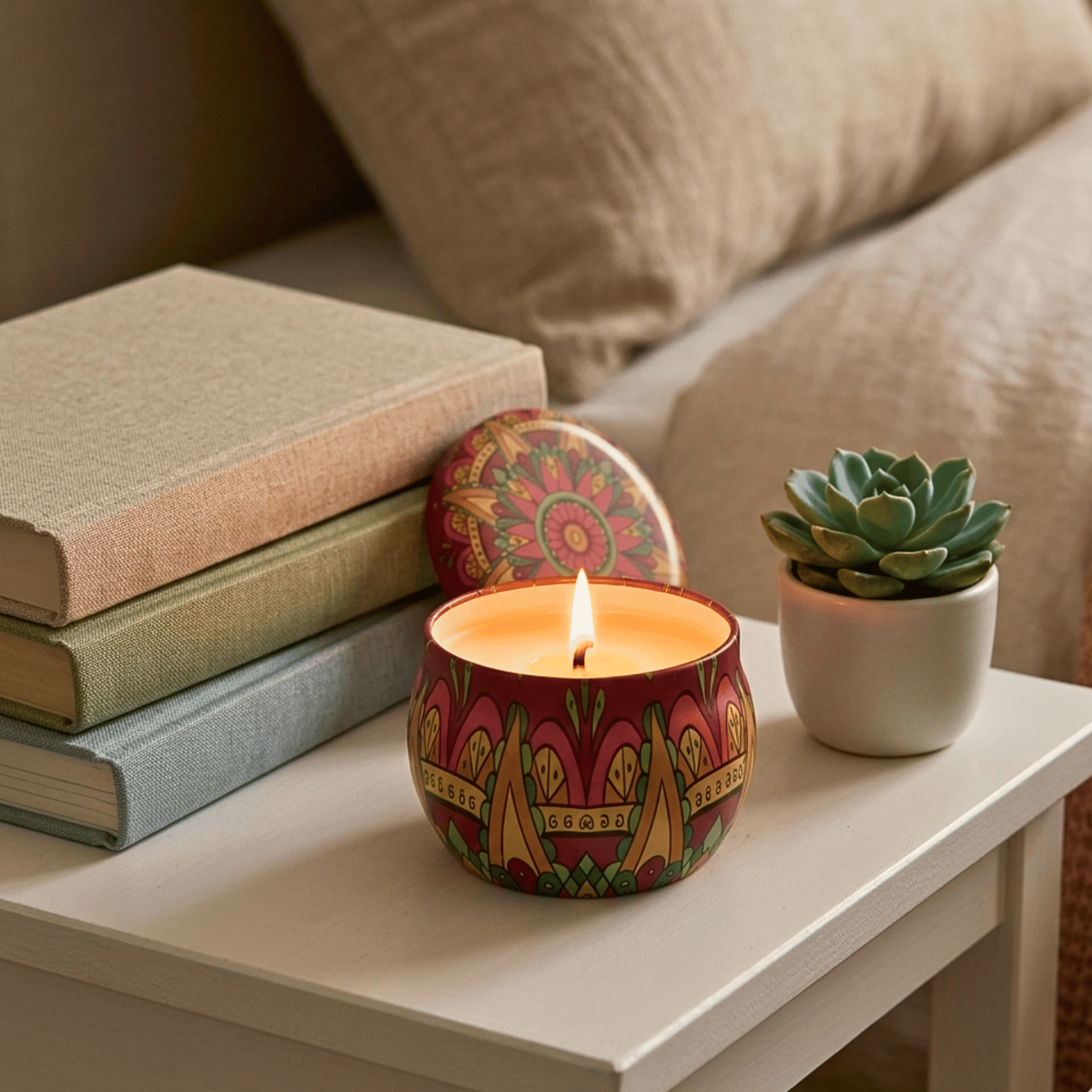 Somana Sandalwood Mandala Jar Candle (100g)