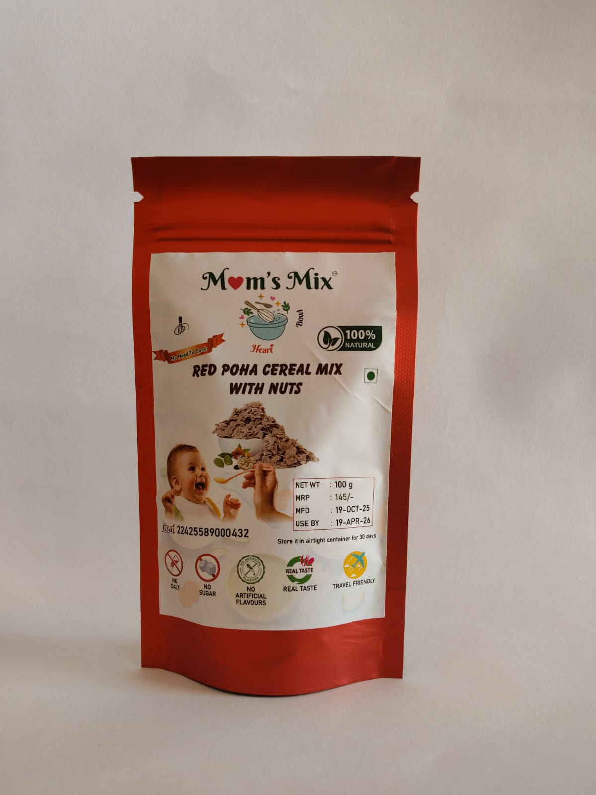 Red Poha Cereal Mix with Nuts 200g