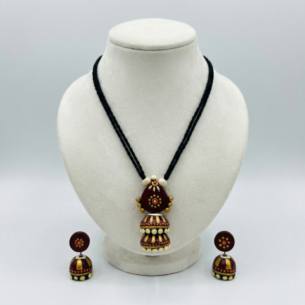 Terracotta Necklace & Jhumka Set