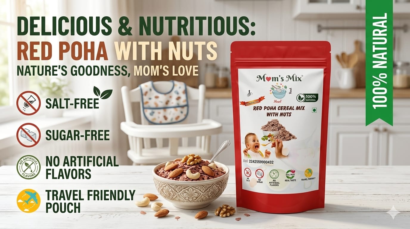 Red Poha Cereal Mix with Nuts 200g
